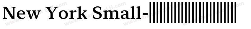 New York Small字体转换